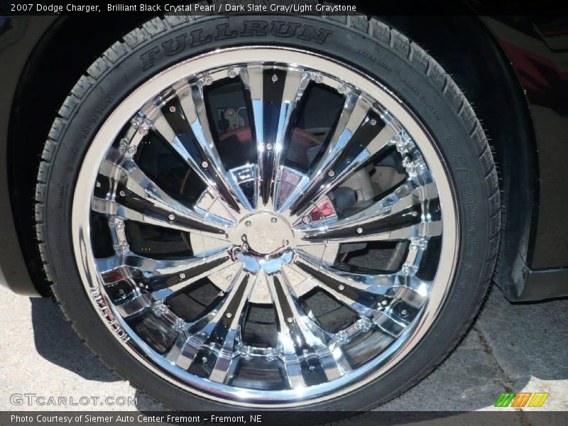 Brilliant Black Crystal Pearl / Dark Slate Gray/Light Graystone 2007 Dodge Charger