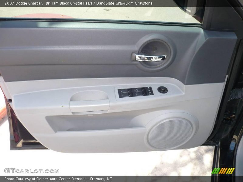 Brilliant Black Crystal Pearl / Dark Slate Gray/Light Graystone 2007 Dodge Charger