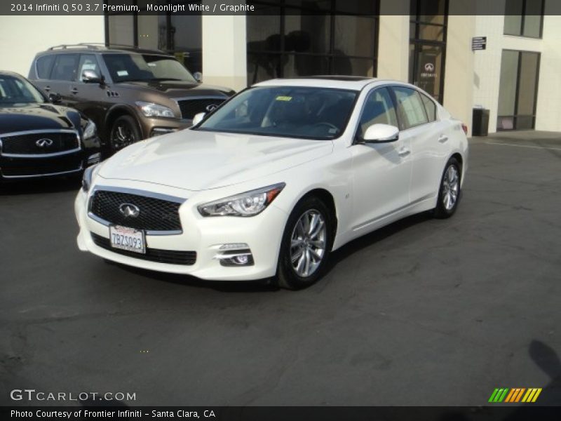 Moonlight White / Graphite 2014 Infiniti Q 50 3.7 Premium