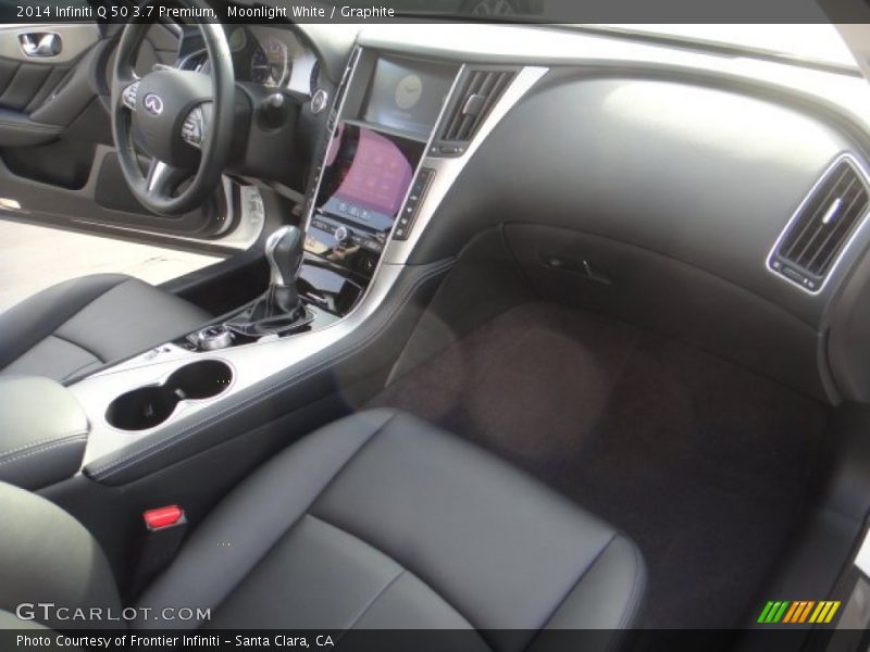 Moonlight White / Graphite 2014 Infiniti Q 50 3.7 Premium