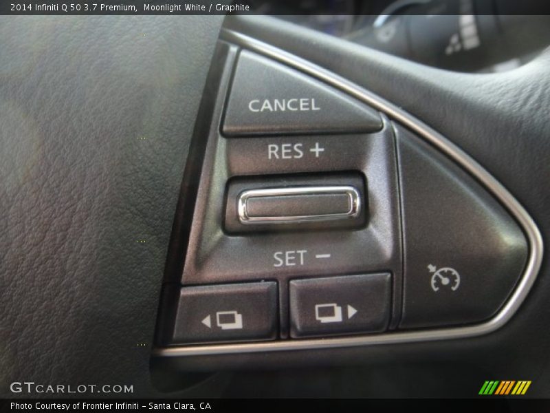 Moonlight White / Graphite 2014 Infiniti Q 50 3.7 Premium