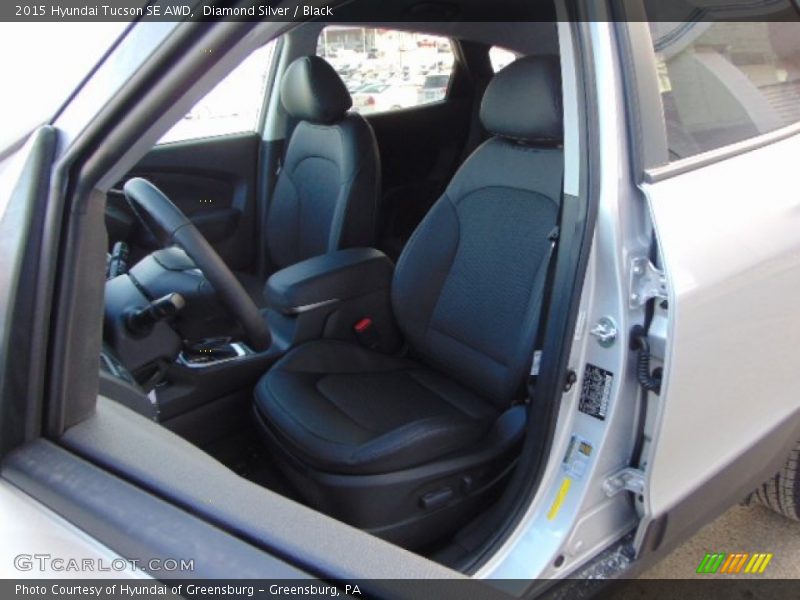 Diamond Silver / Black 2015 Hyundai Tucson SE AWD
