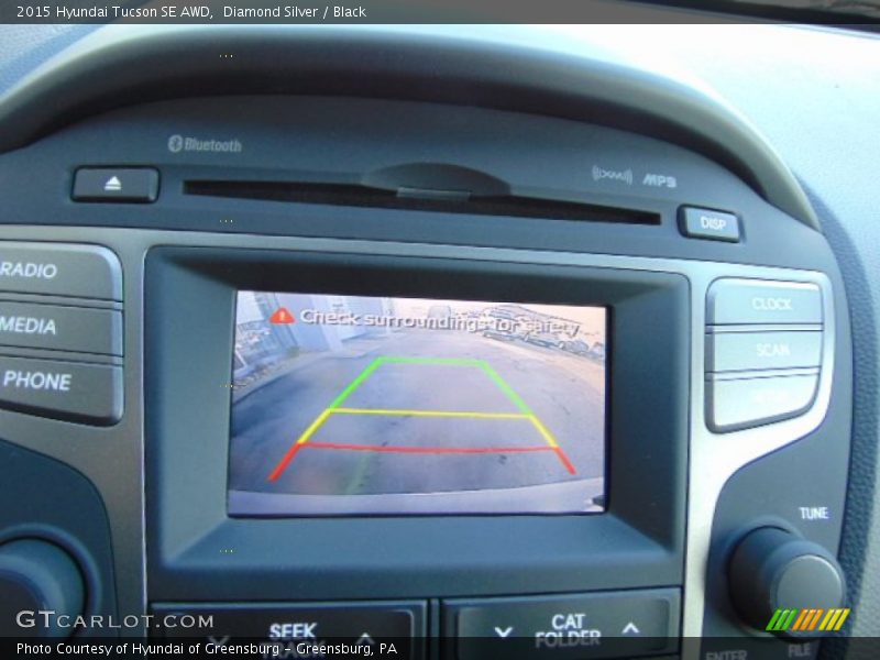Diamond Silver / Black 2015 Hyundai Tucson SE AWD