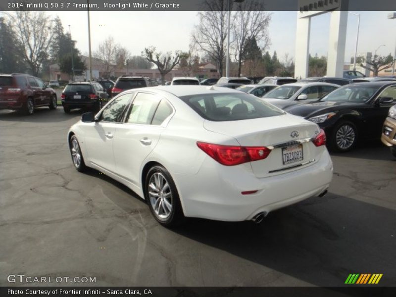Moonlight White / Graphite 2014 Infiniti Q 50 3.7 Premium