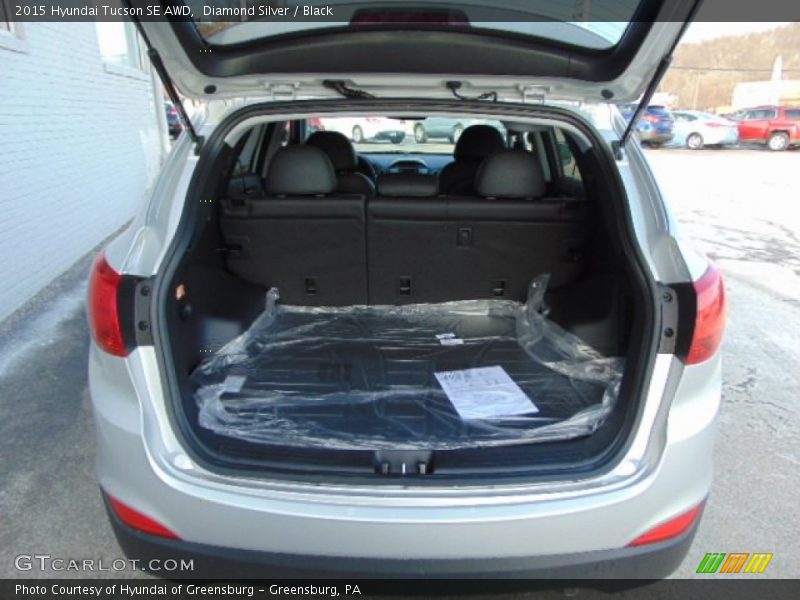 Diamond Silver / Black 2015 Hyundai Tucson SE AWD