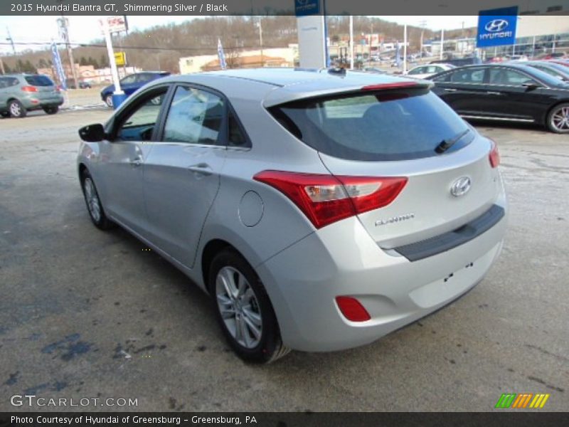 Shimmering Silver / Black 2015 Hyundai Elantra GT