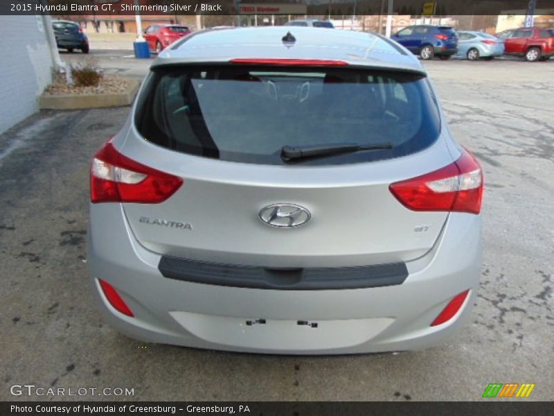 Shimmering Silver / Black 2015 Hyundai Elantra GT