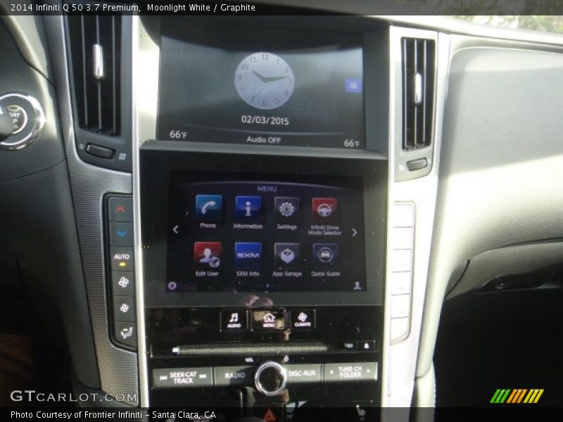 Moonlight White / Graphite 2014 Infiniti Q 50 3.7 Premium