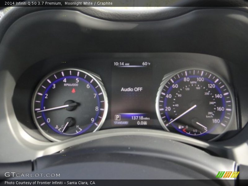 Moonlight White / Graphite 2014 Infiniti Q 50 3.7 Premium
