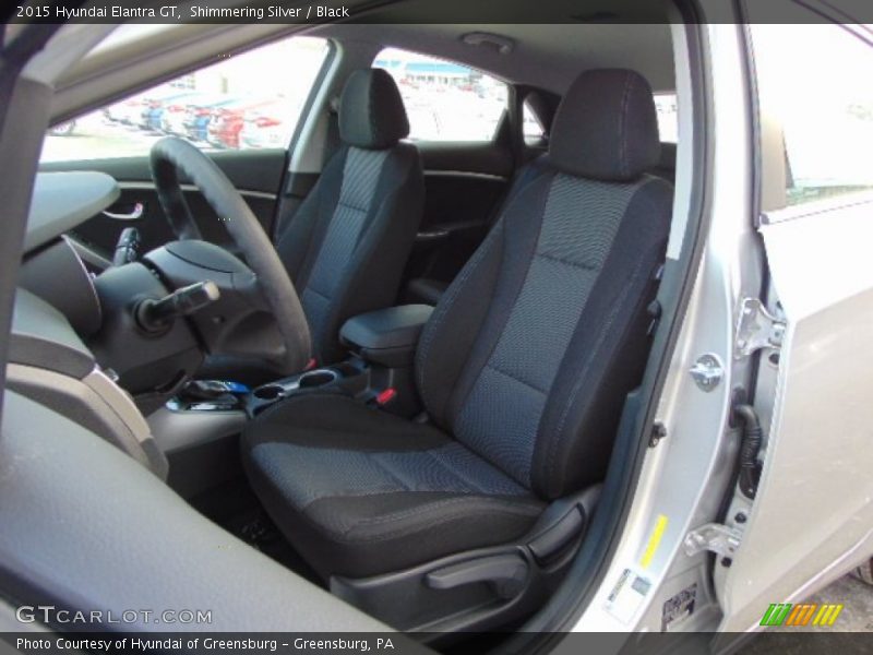 Shimmering Silver / Black 2015 Hyundai Elantra GT