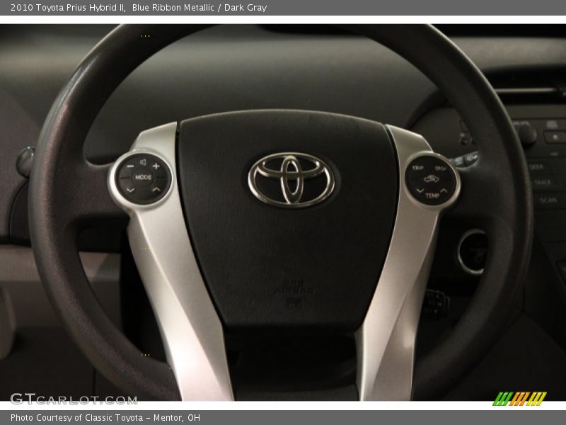 Blue Ribbon Metallic / Dark Gray 2010 Toyota Prius Hybrid II