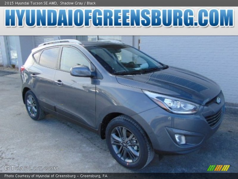 Shadow Gray / Black 2015 Hyundai Tucson SE AWD