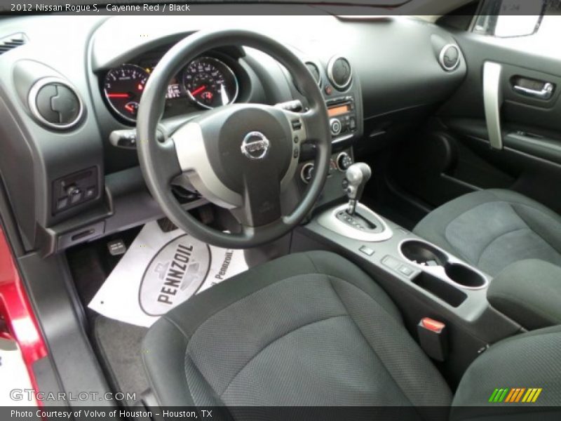  2012 Rogue S Black Interior