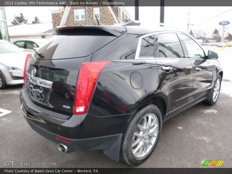 Black Ice Metallic / Ebony/Ebony 2013 Cadillac SRX Performance AWD