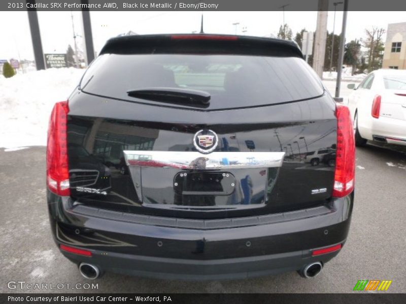 Black Ice Metallic / Ebony/Ebony 2013 Cadillac SRX Performance AWD