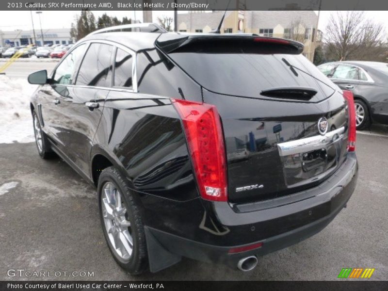 Black Ice Metallic / Ebony/Ebony 2013 Cadillac SRX Performance AWD