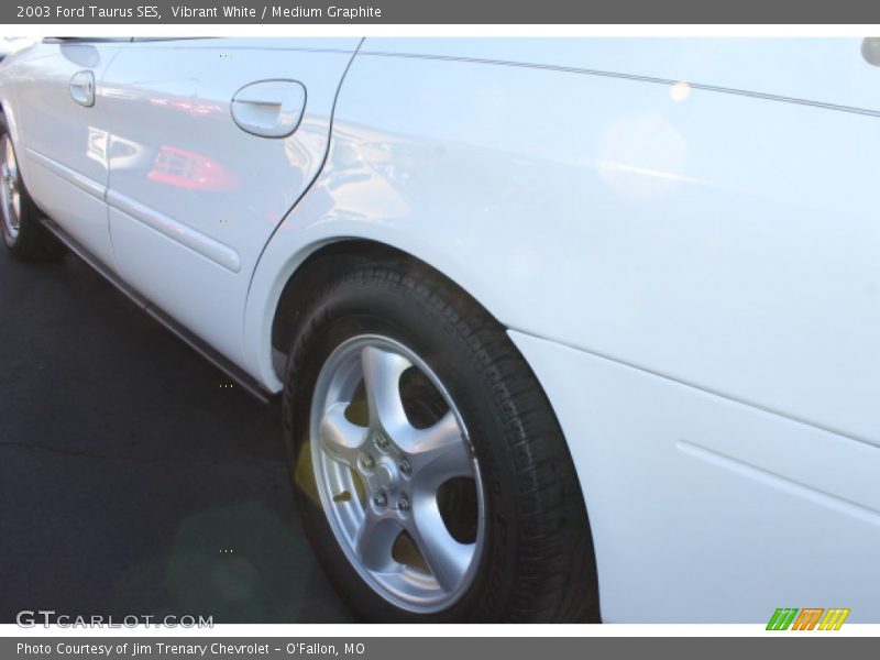 Vibrant White / Medium Graphite 2003 Ford Taurus SES