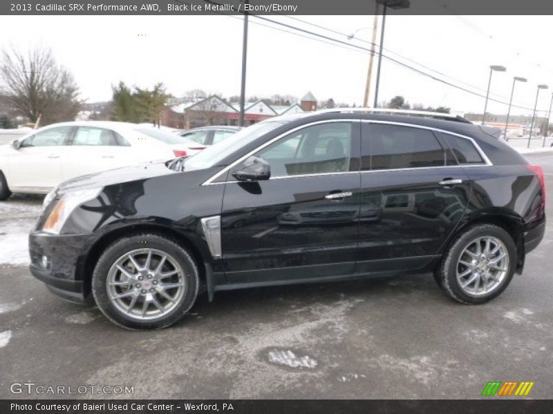 Black Ice Metallic / Ebony/Ebony 2013 Cadillac SRX Performance AWD
