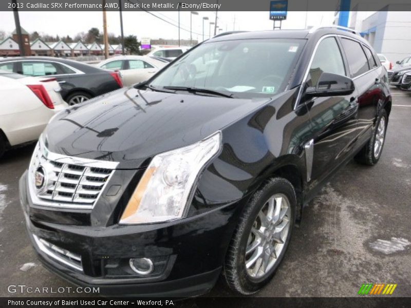 Black Ice Metallic / Ebony/Ebony 2013 Cadillac SRX Performance AWD