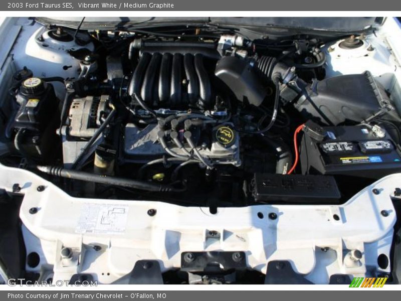 Vibrant White / Medium Graphite 2003 Ford Taurus SES