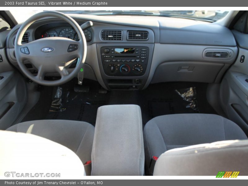 Vibrant White / Medium Graphite 2003 Ford Taurus SES