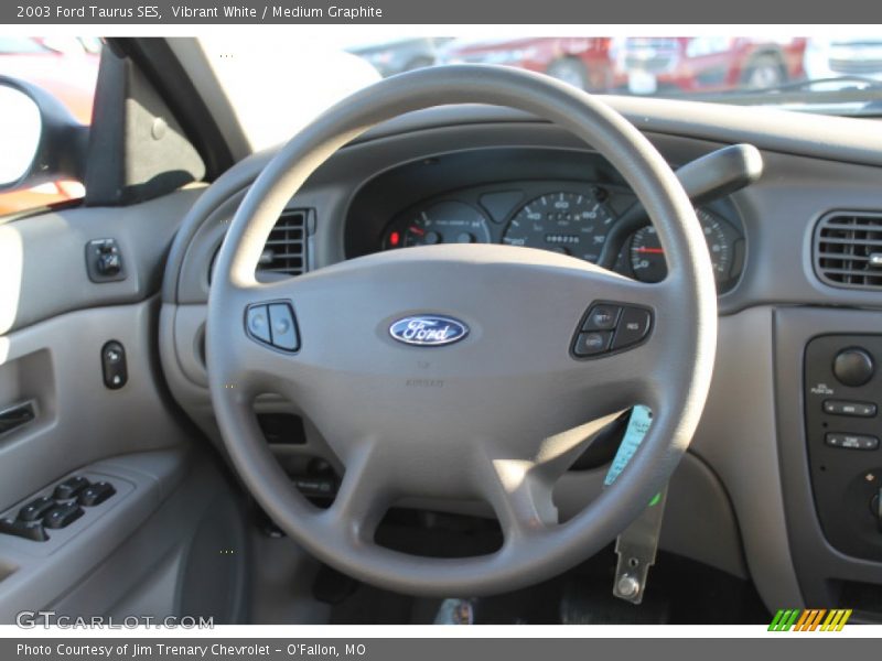 Vibrant White / Medium Graphite 2003 Ford Taurus SES