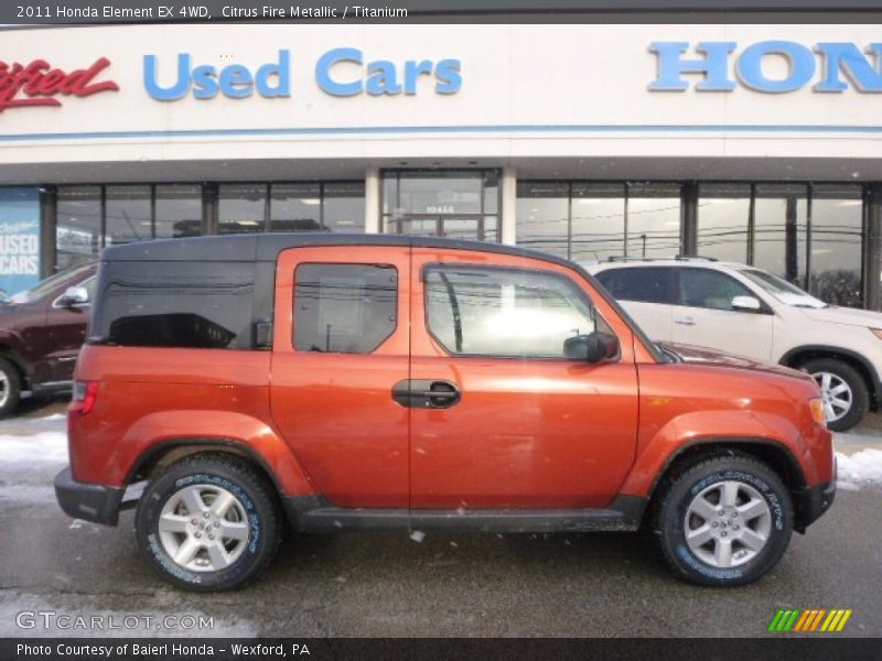 Citrus Fire Metallic / Titanium 2011 Honda Element EX 4WD
