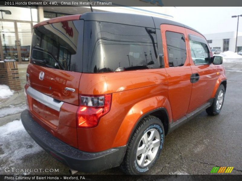 Citrus Fire Metallic / Titanium 2011 Honda Element EX 4WD
