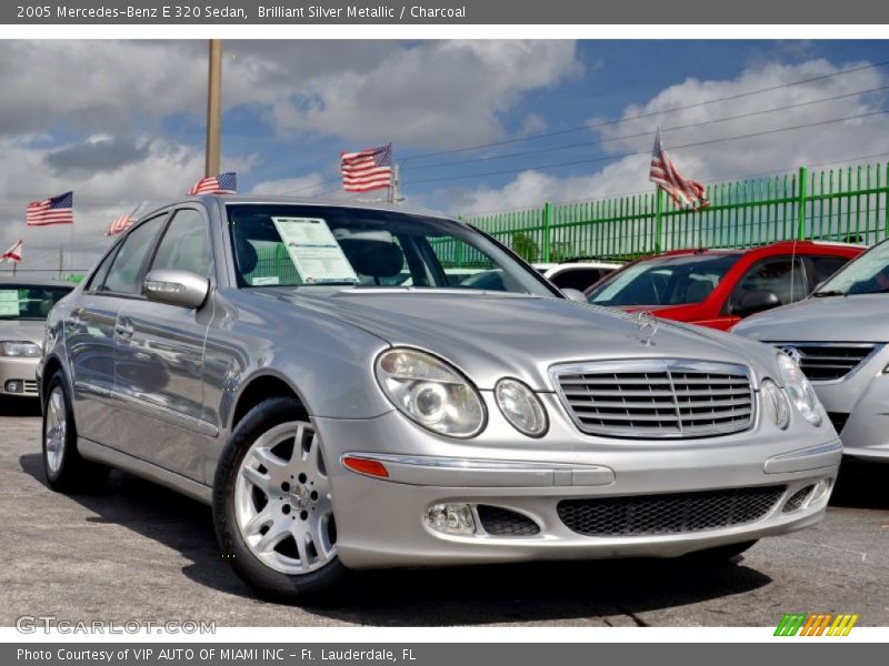 Brilliant Silver Metallic / Charcoal 2005 Mercedes-Benz E 320 Sedan