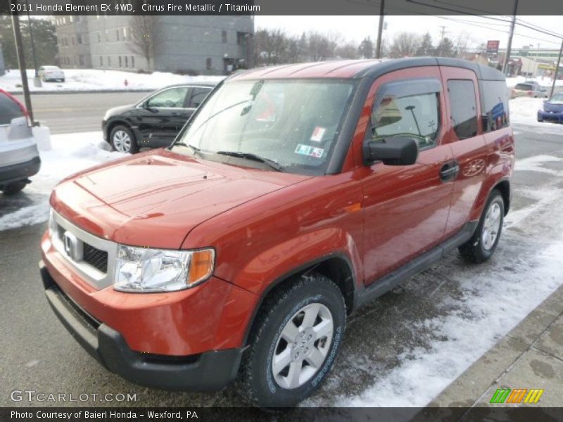 Citrus Fire Metallic / Titanium 2011 Honda Element EX 4WD