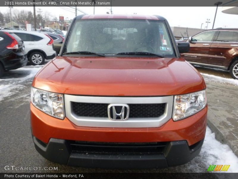 Citrus Fire Metallic / Titanium 2011 Honda Element EX 4WD