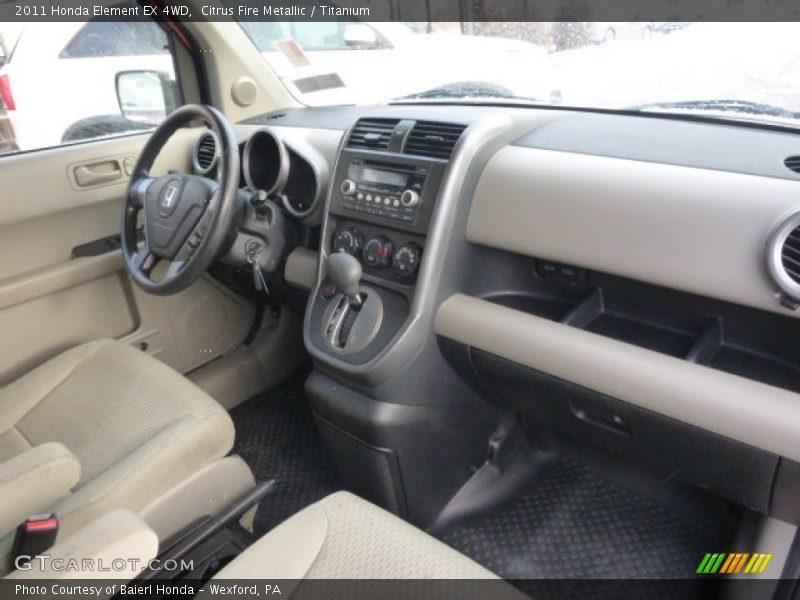 Citrus Fire Metallic / Titanium 2011 Honda Element EX 4WD