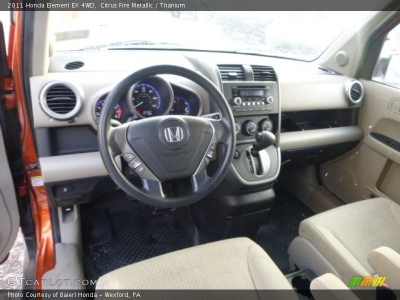 Citrus Fire Metallic / Titanium 2011 Honda Element EX 4WD