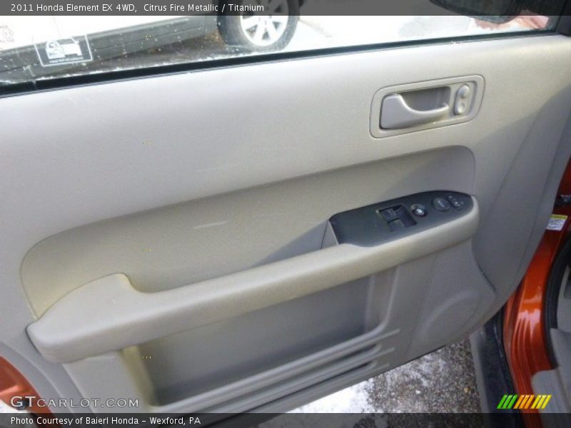 Citrus Fire Metallic / Titanium 2011 Honda Element EX 4WD