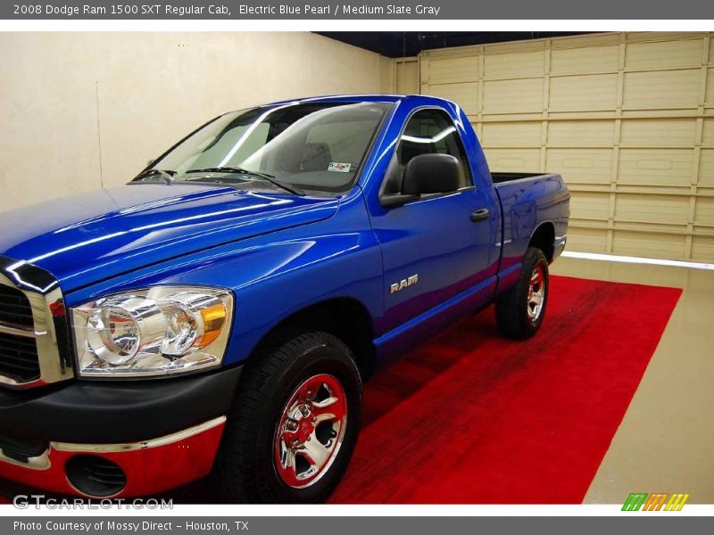 Electric Blue Pearl / Medium Slate Gray 2008 Dodge Ram 1500 SXT Regular Cab