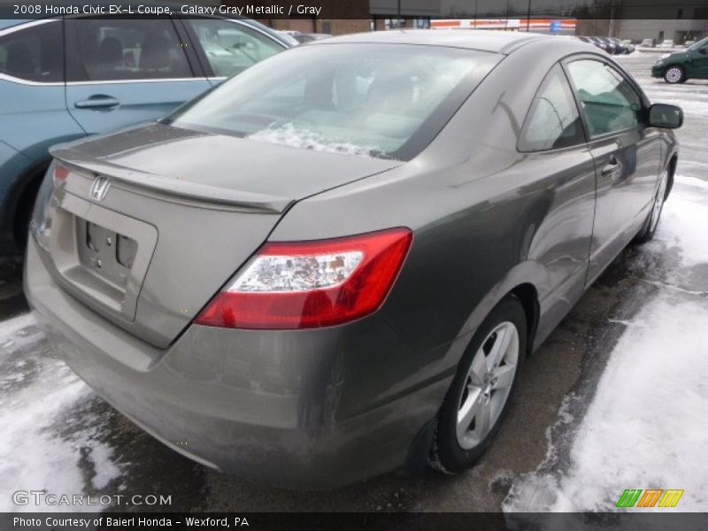 Galaxy Gray Metallic / Gray 2008 Honda Civic EX-L Coupe