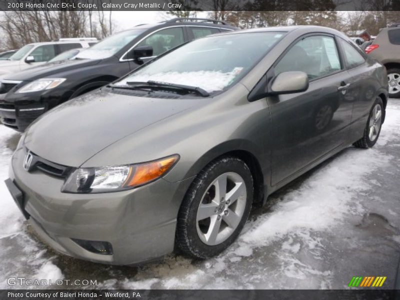 Galaxy Gray Metallic / Gray 2008 Honda Civic EX-L Coupe