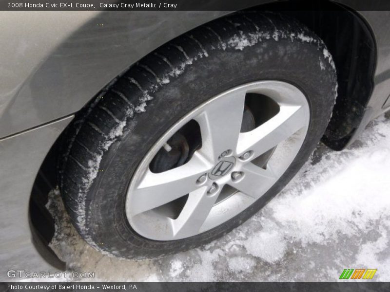Galaxy Gray Metallic / Gray 2008 Honda Civic EX-L Coupe