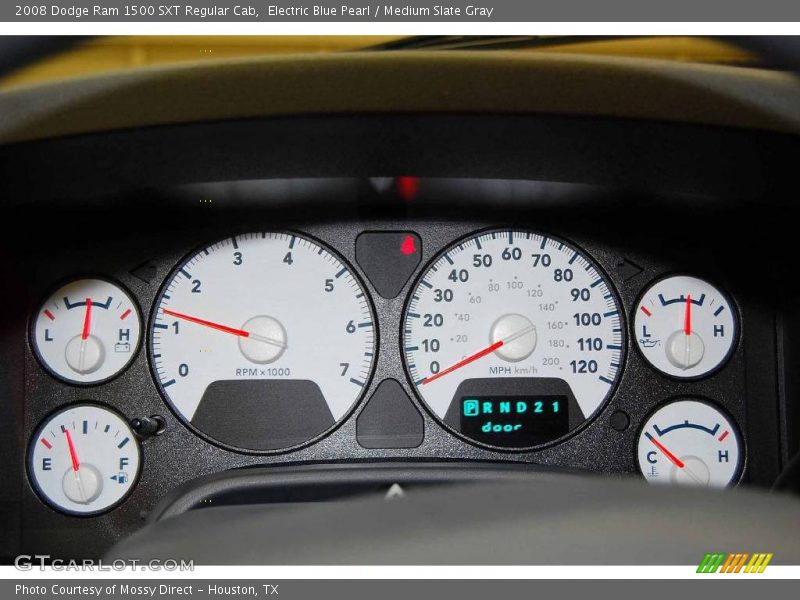 Electric Blue Pearl / Medium Slate Gray 2008 Dodge Ram 1500 SXT Regular Cab