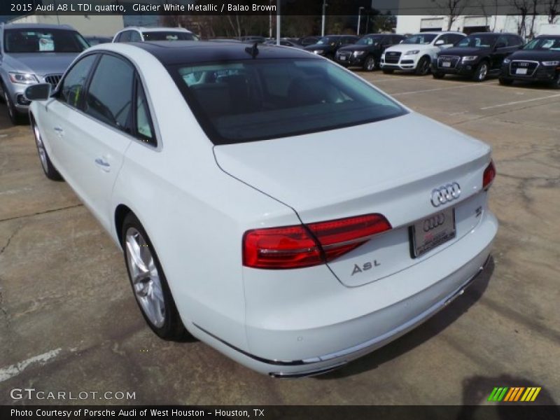 Glacier White Metallic / Balao Brown 2015 Audi A8 L TDI quattro