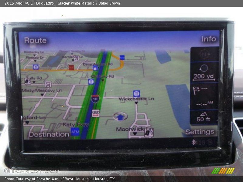 Navigation of 2015 A8 L TDI quattro