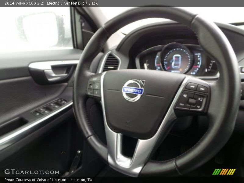 Electric Silver Metallic / Black 2014 Volvo XC60 3.2