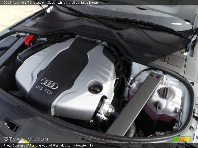  2015 A8 L TDI quattro Engine - 3.0 Liter TDI Turbocharged DOHC 24-Valve VVT Clean-Diesel V6