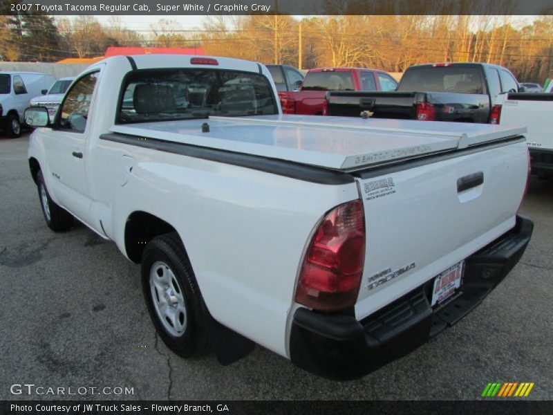 Super White / Graphite Gray 2007 Toyota Tacoma Regular Cab