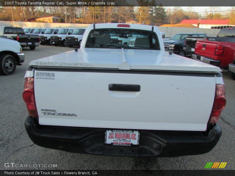 Super White / Graphite Gray 2007 Toyota Tacoma Regular Cab