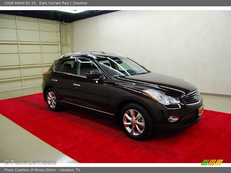 Dark Currant Red / Chestnut 2008 Infiniti EX 35