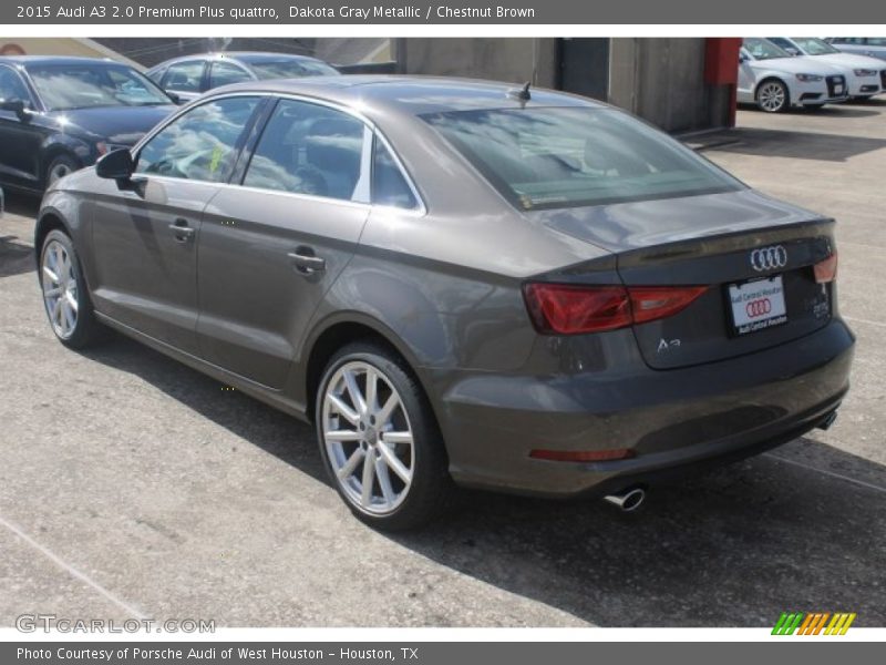 Dakota Gray Metallic / Chestnut Brown 2015 Audi A3 2.0 Premium Plus quattro