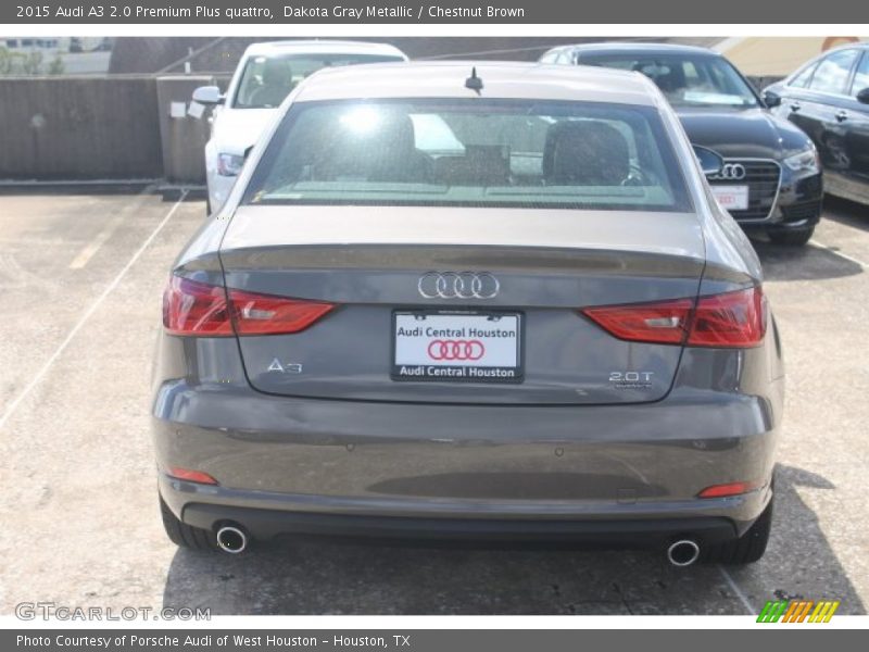 Dakota Gray Metallic / Chestnut Brown 2015 Audi A3 2.0 Premium Plus quattro