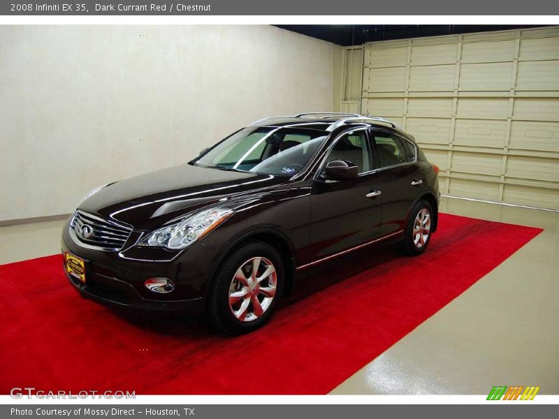 Dark Currant Red / Chestnut 2008 Infiniti EX 35