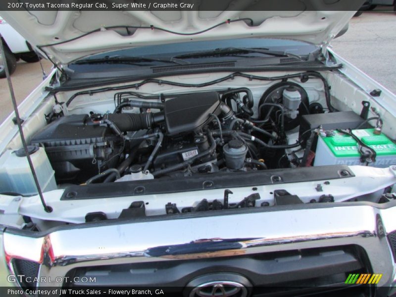 Super White / Graphite Gray 2007 Toyota Tacoma Regular Cab